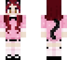 pink and black cat