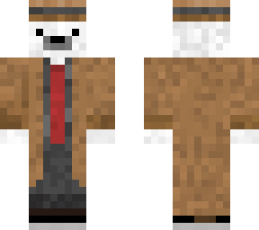 polar bear in suit