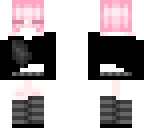 short hair pink alt girl