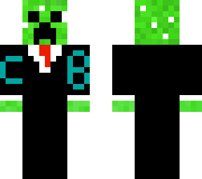 a creeper in a suit