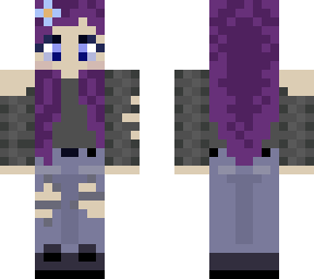 just a girl with purple hair