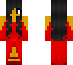female - red dress