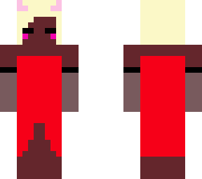 me in a red gown