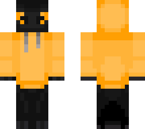 orange eye toothless with orange hoodie and red jeans