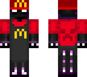 enderman as mcdonalds employee