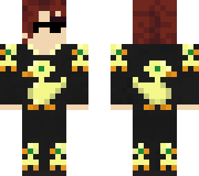 noriaki kakyoin in a duck pyjama