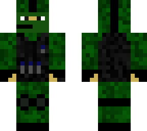 dark green camo soldier (usa)
