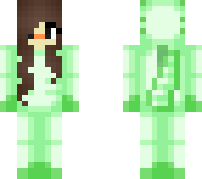 female - green axolotl onesie