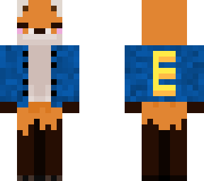 fox with jacket