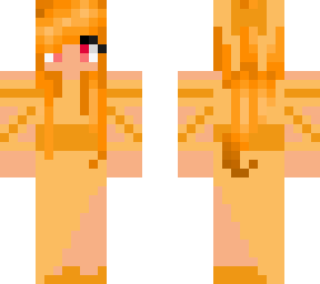 lucinda in a gorgeous orange gown
