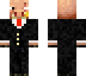 modified piglin in suit