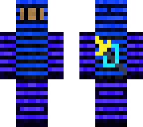 blue striped ninja