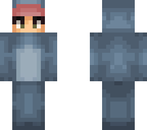 male in shark pajama