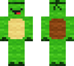 green turtle with green headdress