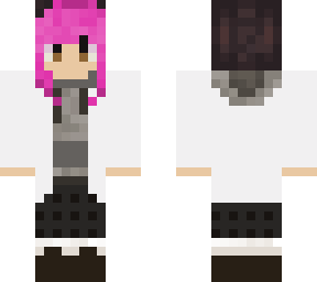 pink haired scientist