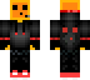 slime orange black suit gamer