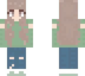the girl in aesthetic green