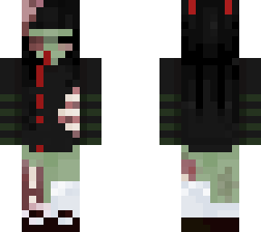 zombie girl recolor (black hair)