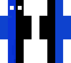 half black and blue man