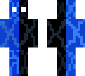 half black and blue man