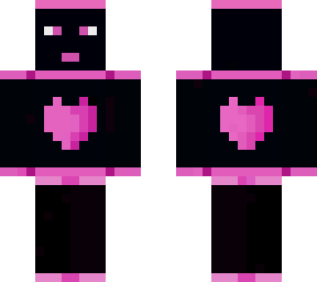 black/pink