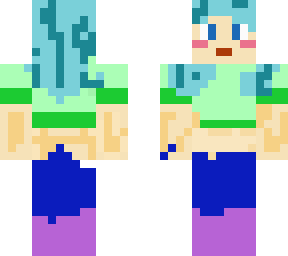 blue girl