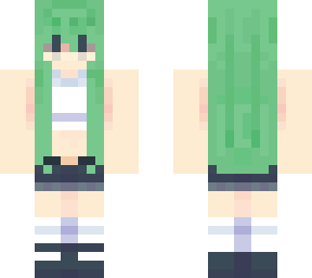green hair