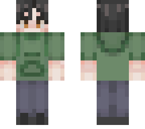 green hoodie