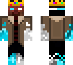 herobrine cyan and white