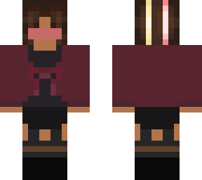 skin with a mask