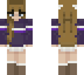 matcha tea  by seliny redone blonde hair purple sweater