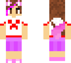 cbw's casual wear (pink streak in hair)
