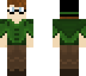 fantasy skin - green+cloak