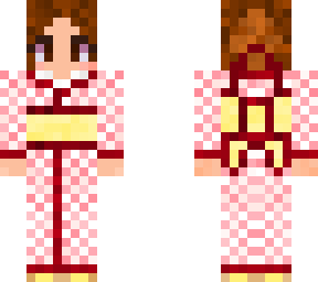 girl with pink and yellow kimono