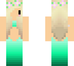 teal chibi style mermaid (requested)