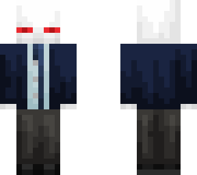 albino ender man school student
