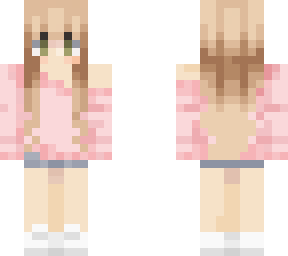 girl pink sweater