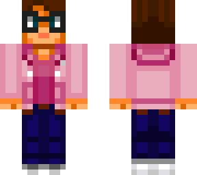 pink hoodie glasses girl