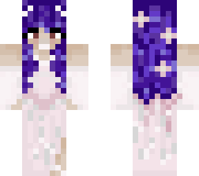 purple hair wedding dress