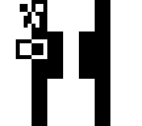 zwart wit creeper