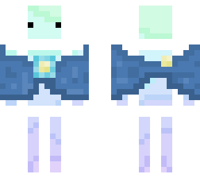 blue gradient with scarf