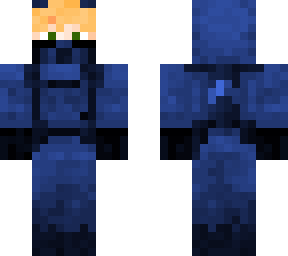 blue suit