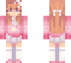 peachy pink cute girl