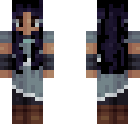 waterbender girl with black/purple hair 0.2