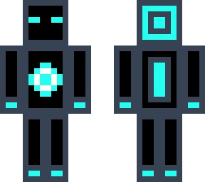 robotic black figure