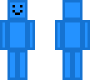 the blue man
