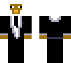 white sheep in suit