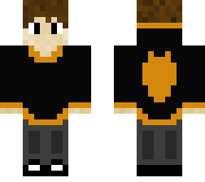 black and orange