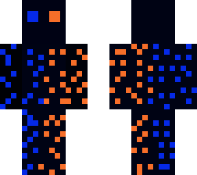 black orange and blue