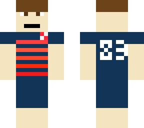 blue red